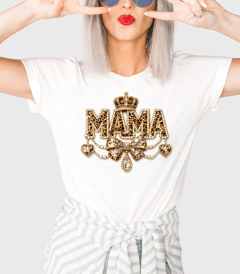 Mama Chandelier Natural Bling T-Shirt