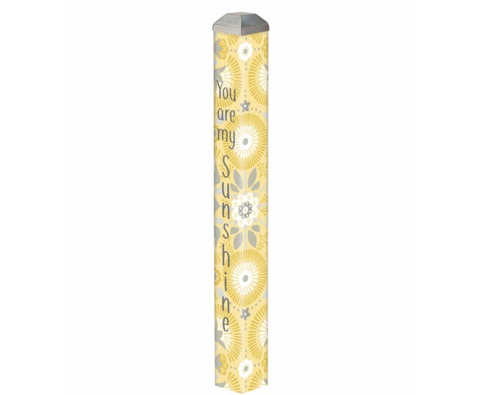 Black 16-inch mini art pole with adjustable height mechanism