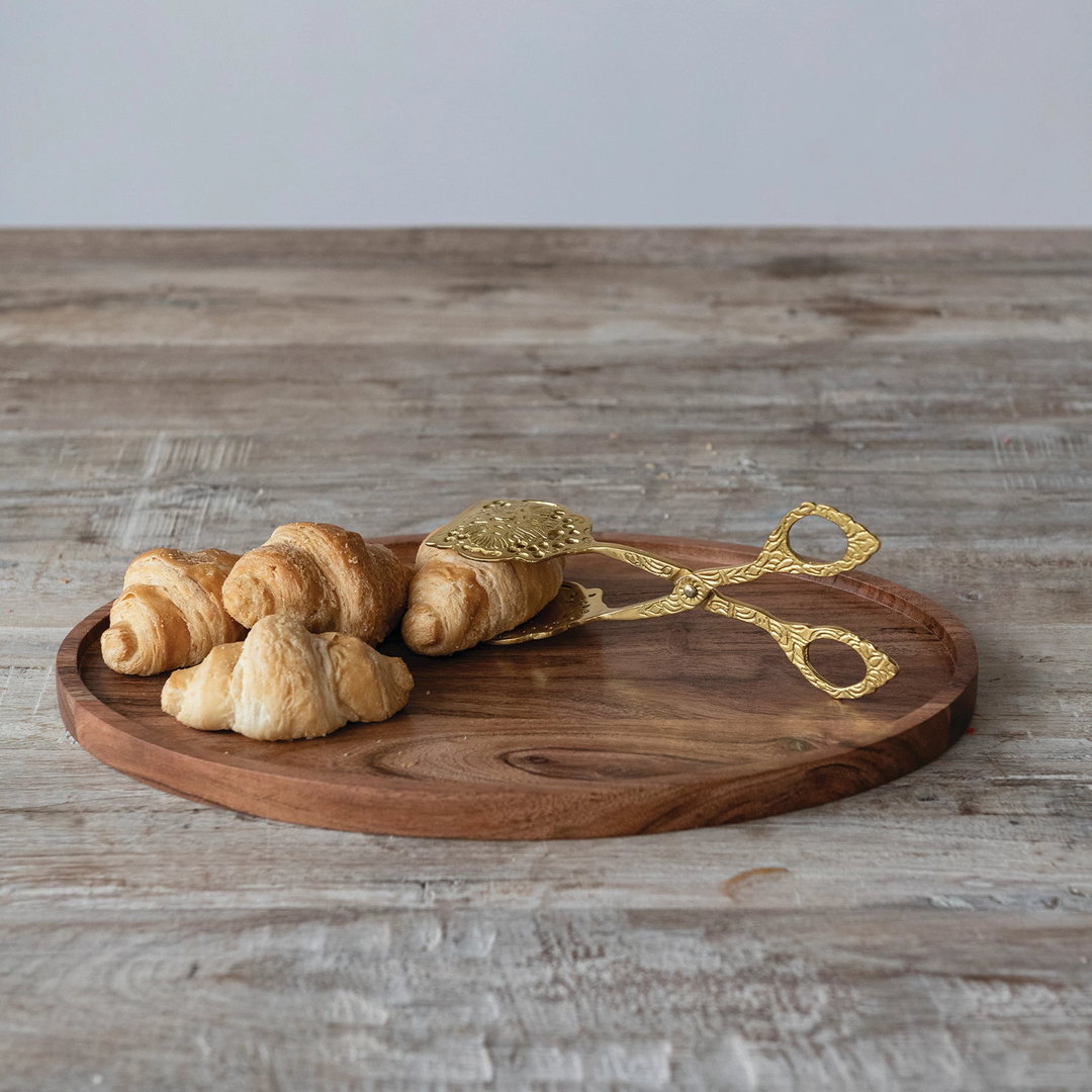 Embossed Brass Tongs