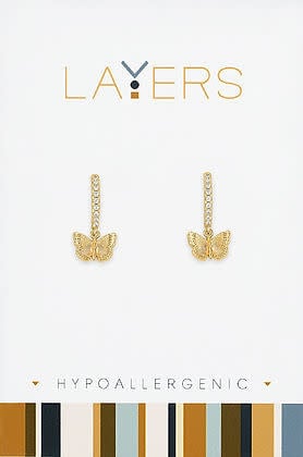 Gold Huggie Layers Earrings