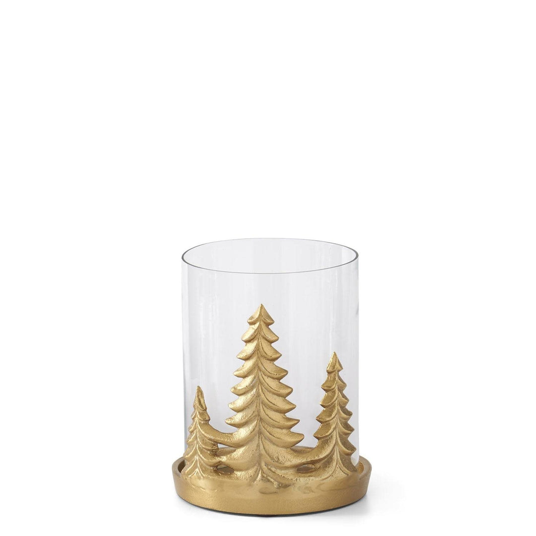 Gold Metal Christmas Tree Hurricanes