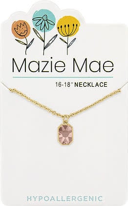 Gold chain necklace with a delicate vintage rose pendant