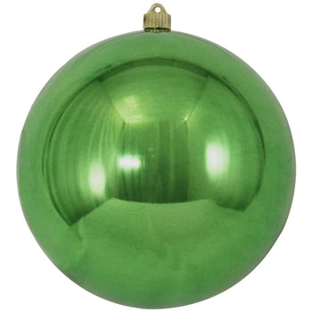 Ten-inch commercial-grade ball ornament display case with clear acrylic panels.
