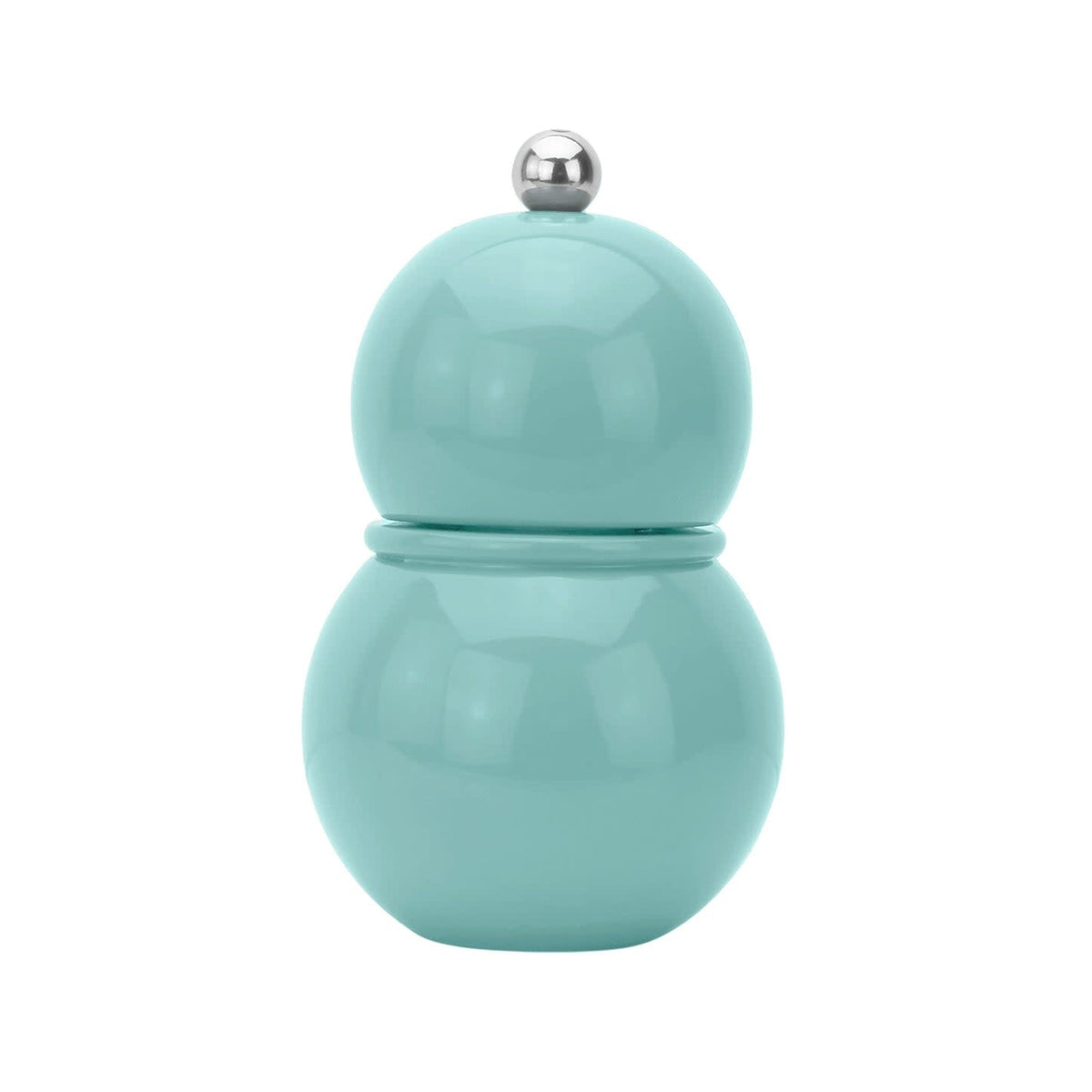 Solid rubberwood salt or pepper grinder with high gloss lacquer finish and ceramic grinding mechanism.