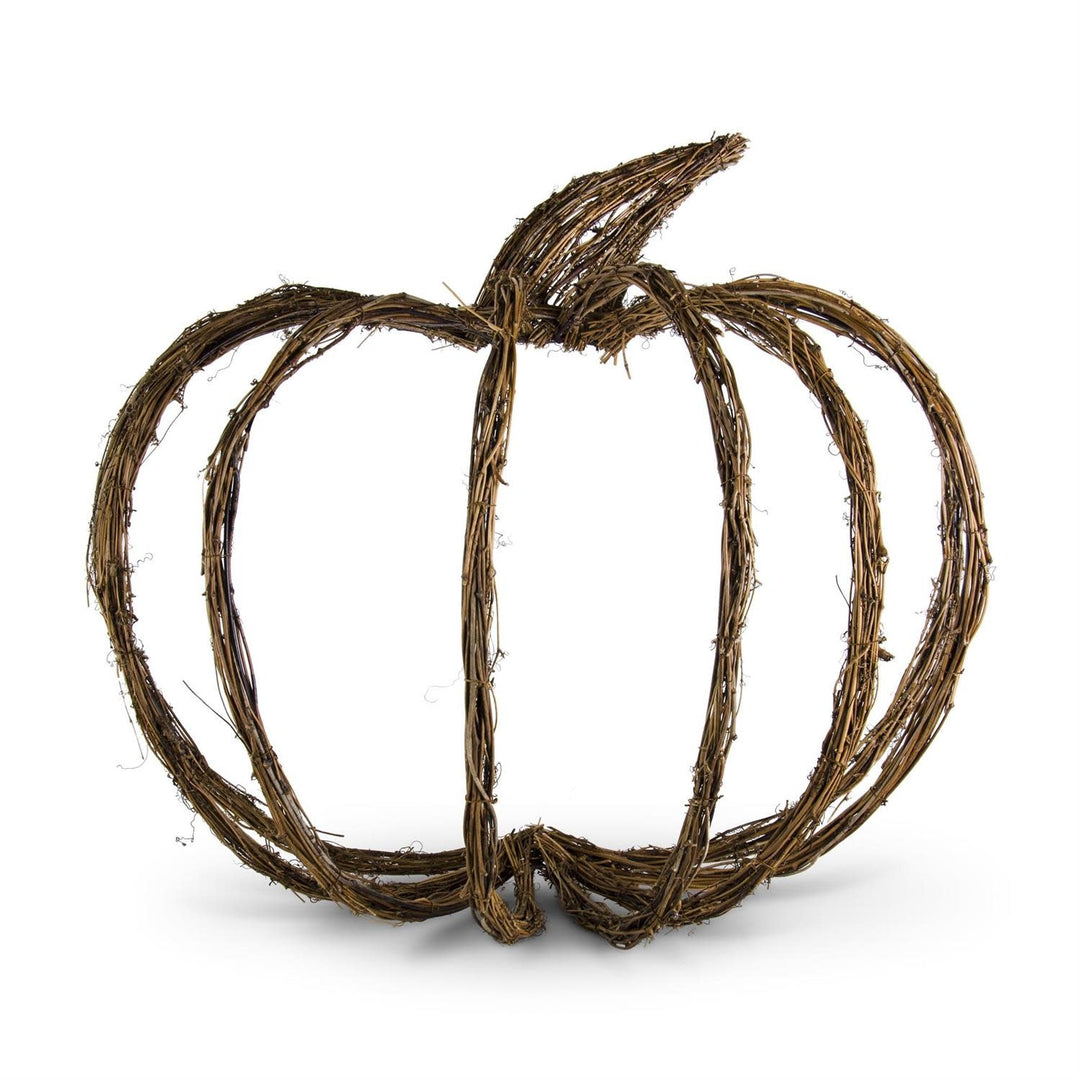 Grapevine Wall Hanging Half Pumpkin