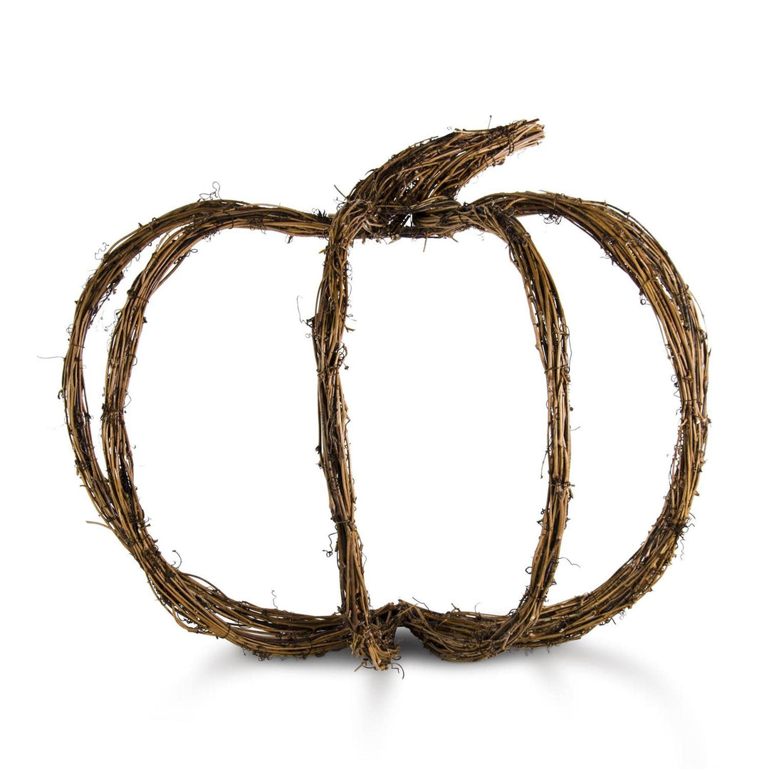 Grapevine Wall Hanging Half Pumpkin