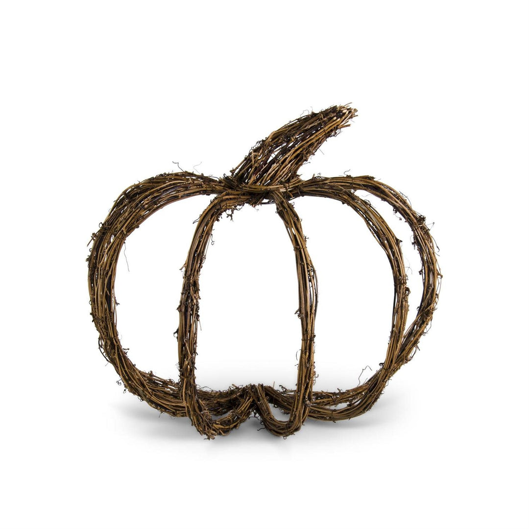 Grapevine Wall Hanging Half Pumpkin