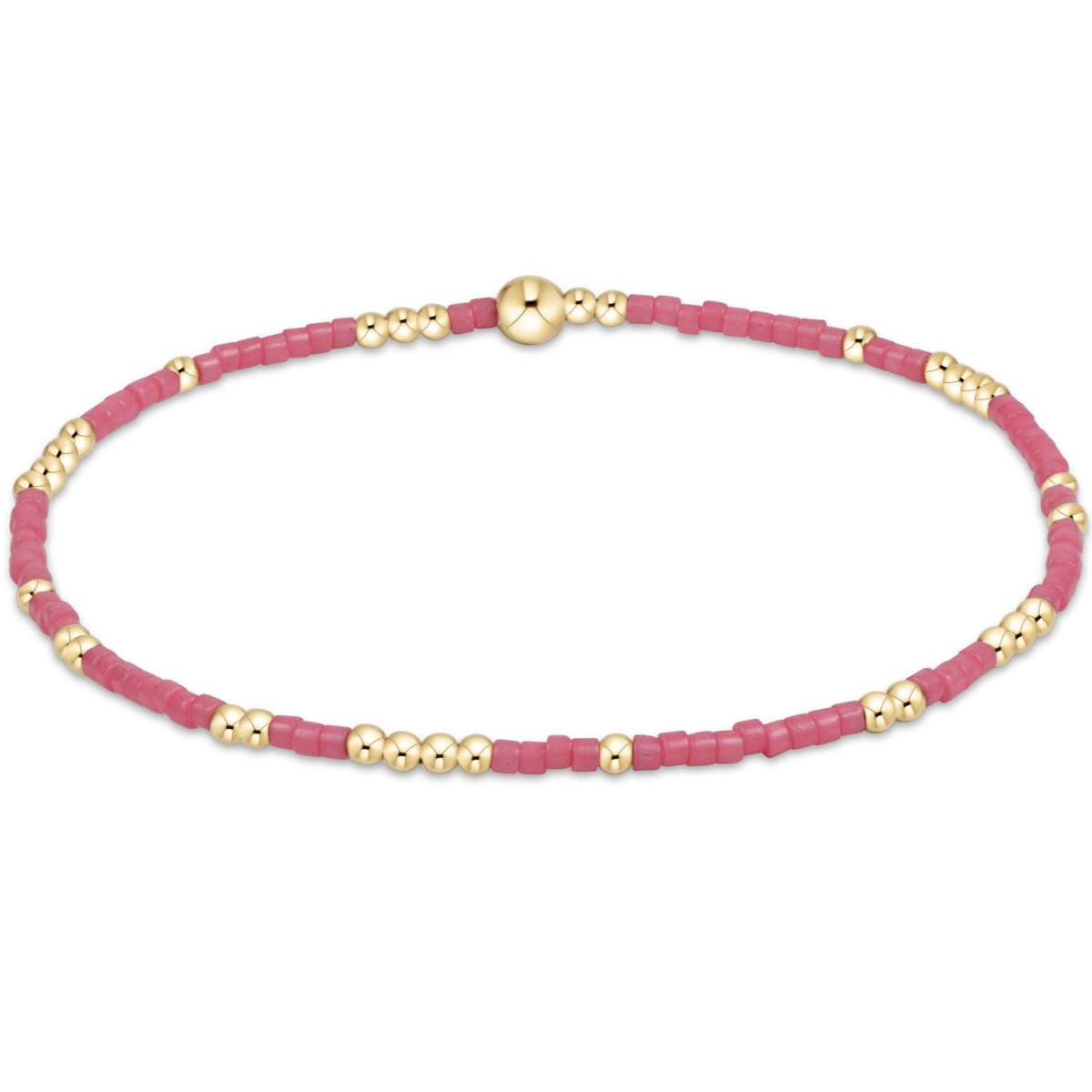 Hand-beaded Hope Unwritten bracelet with mixed seed beads in various colors on high-performance elastic.