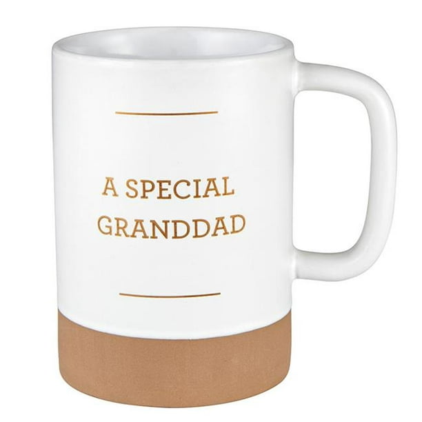 White ceramic mug with a classic cylindrical shape.