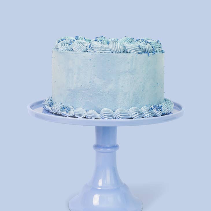 White melamine cake stand with two-tier unscrewing design