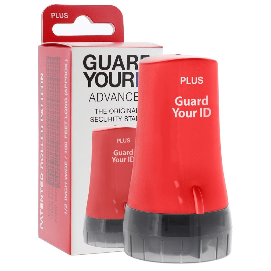Red Guard Your ID Advanced Regular Roller with black ink roller cover.