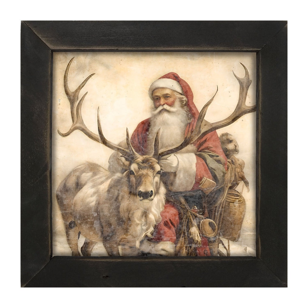 Reindeer with Santa 1