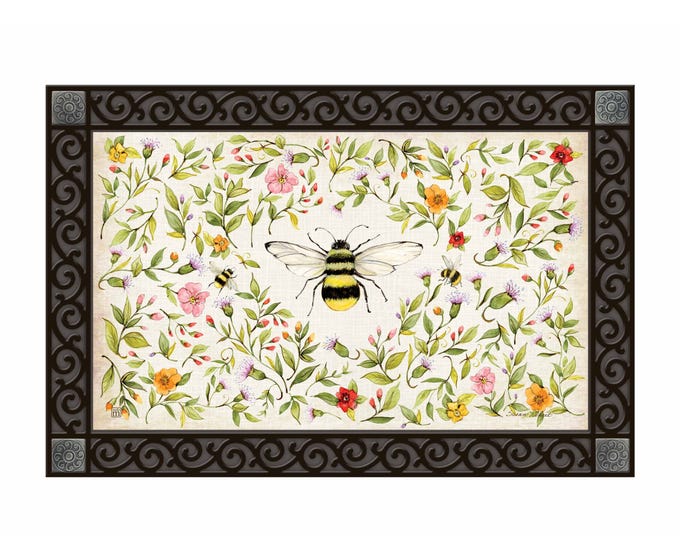 Matmate doormat tray insert with non-slip recycled rubber backing in a neutral tone.