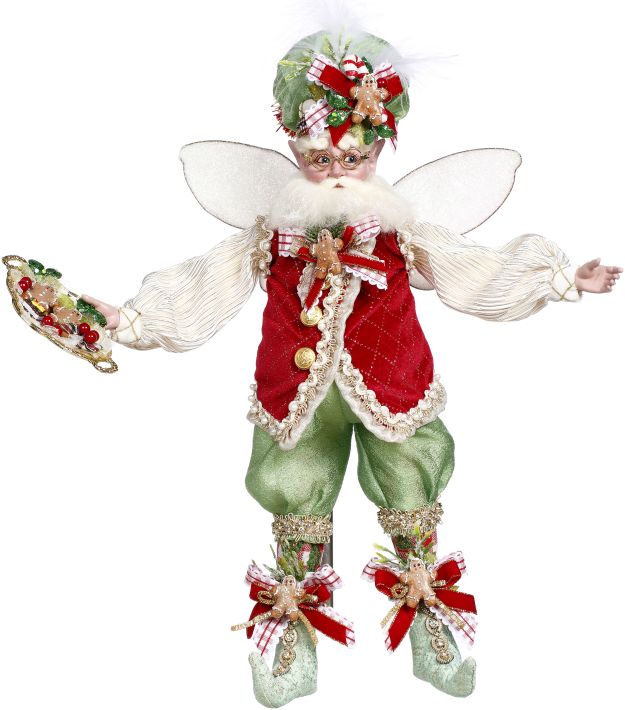 Gingerbread House Fairy figurine with a whimsical fairy silhouette on a ginger-colored base.