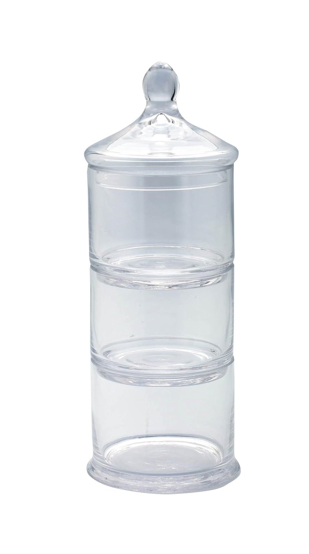 3-Part Bowl Tower With Lid