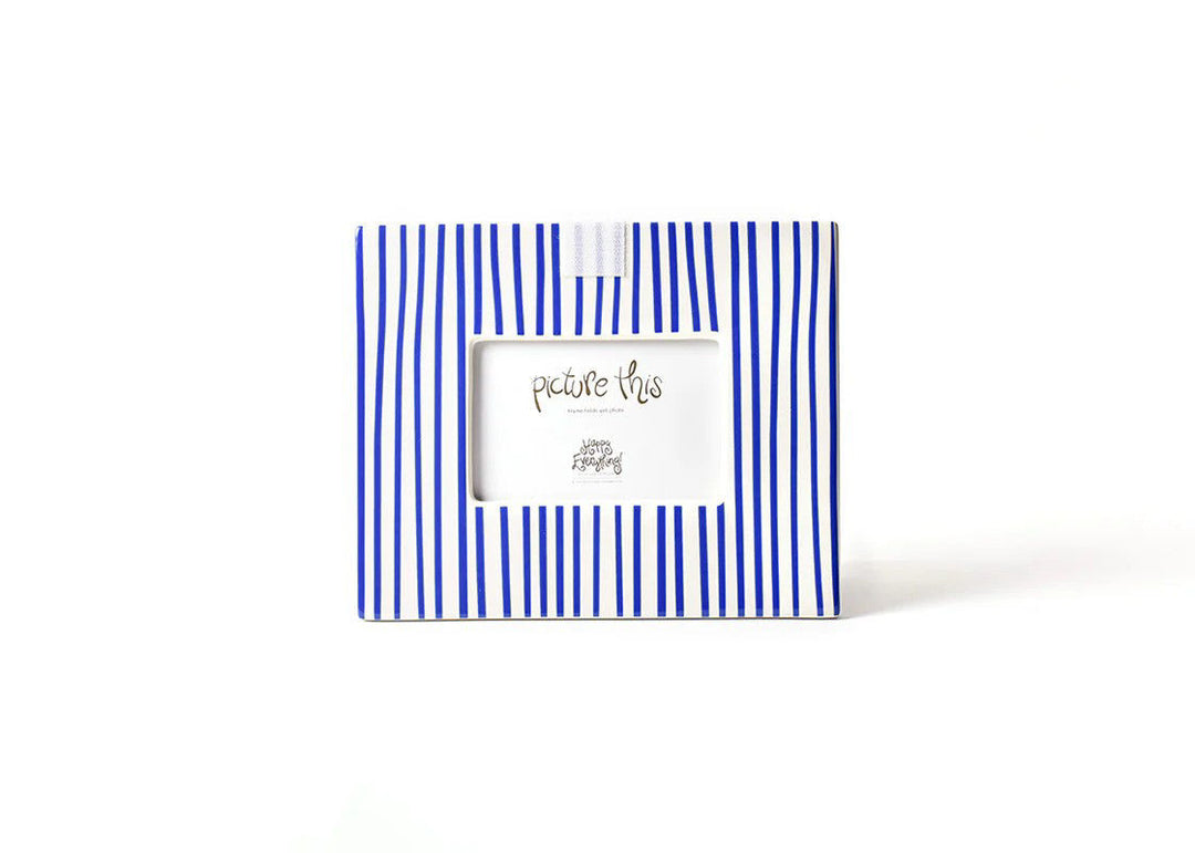 Indigo Skinny Stripe Mini Rectangle Frame