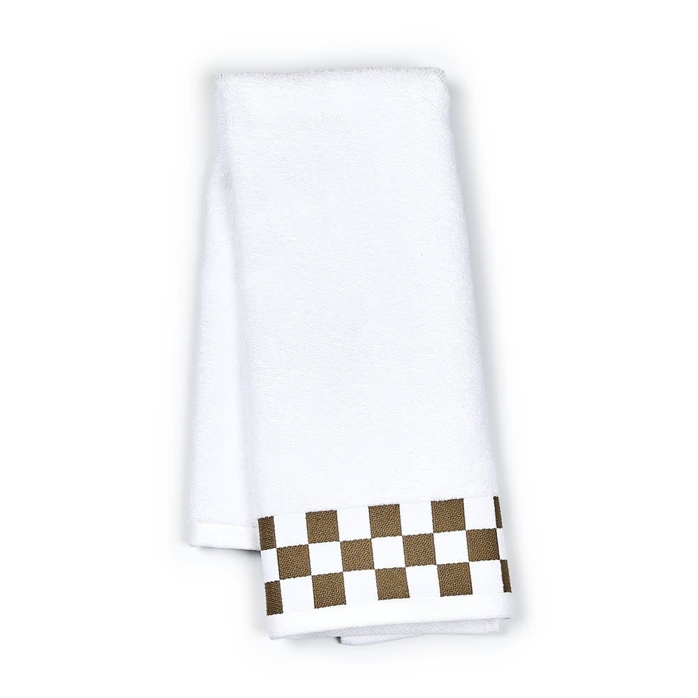 Hand Towel with Check Border