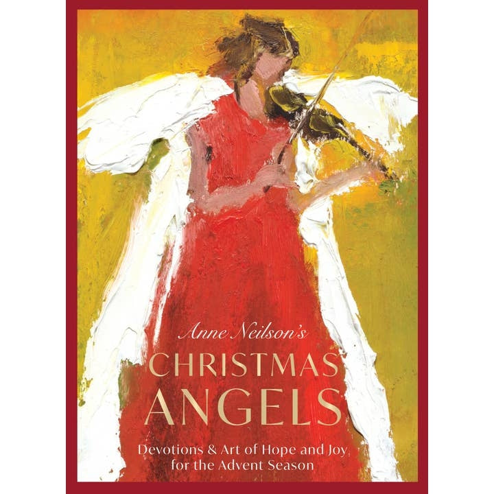 Anne Neilson's Christmas Angels devotional book with original angel artwork on the cover.