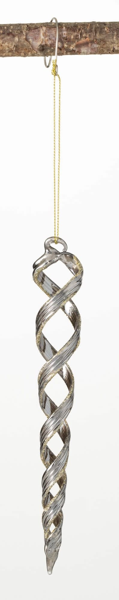 Spiral Icicle Ornament - Sold Individually