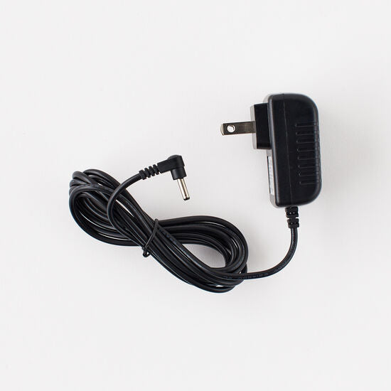 Black single AC adapter for Swirly Glitter Lantern with a 6-foot cord and right-angle barrel plug.