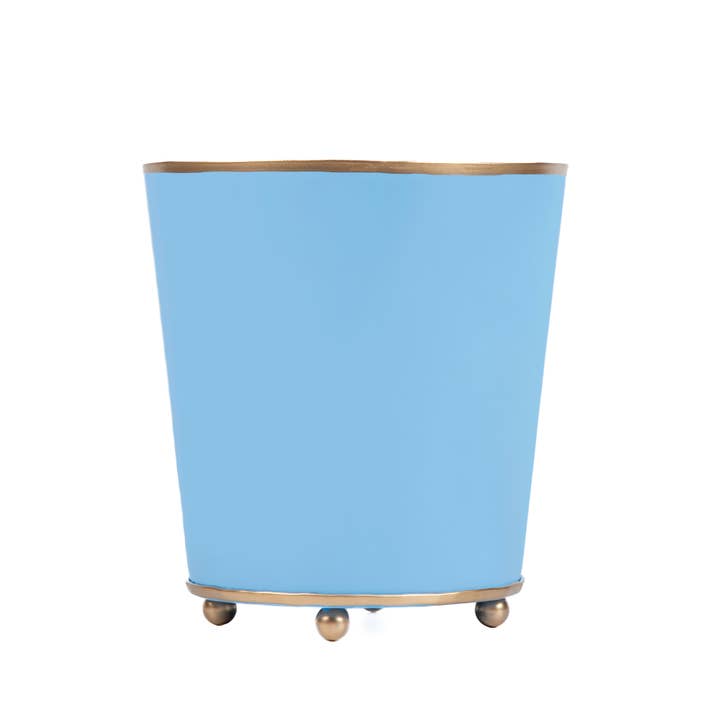 Round cachepot planter in matte finish with a simple circular silhouette.