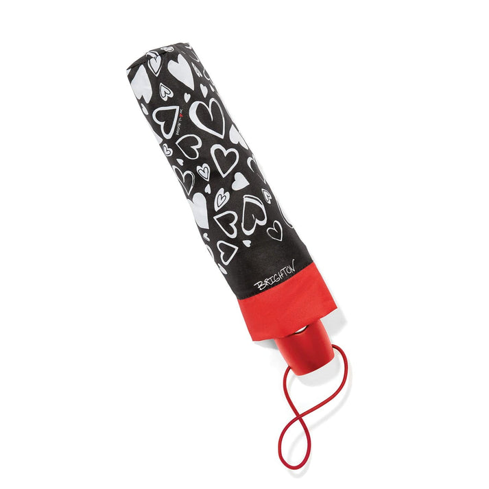 Endless Love umbrella with pongoe fabric exterior in a romantic pattern.