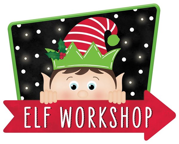Elf Workshop Sign W/Lights