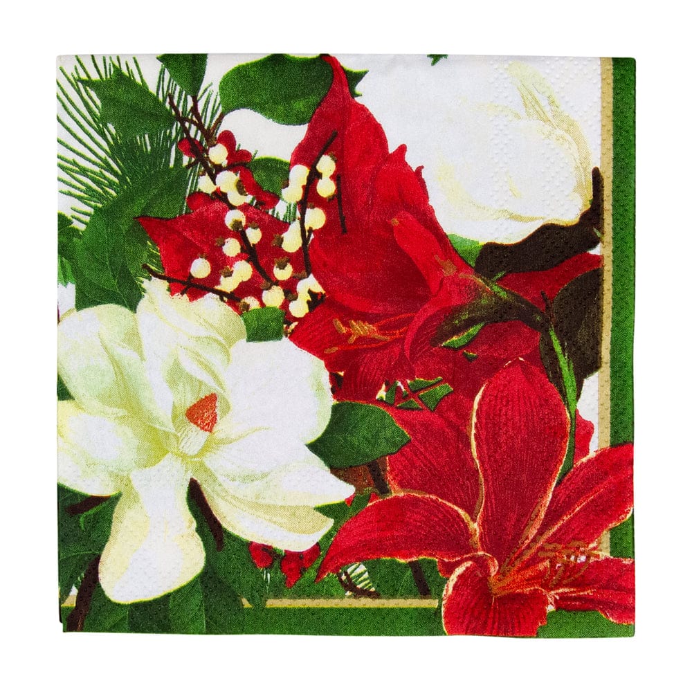 Cocktail Napkin Christmas Garden