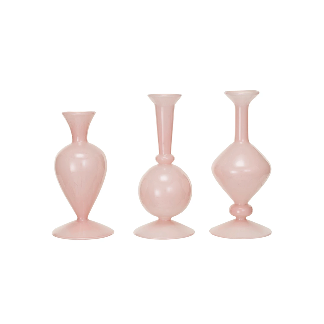 Blown Glass Vase - Opaque Pink