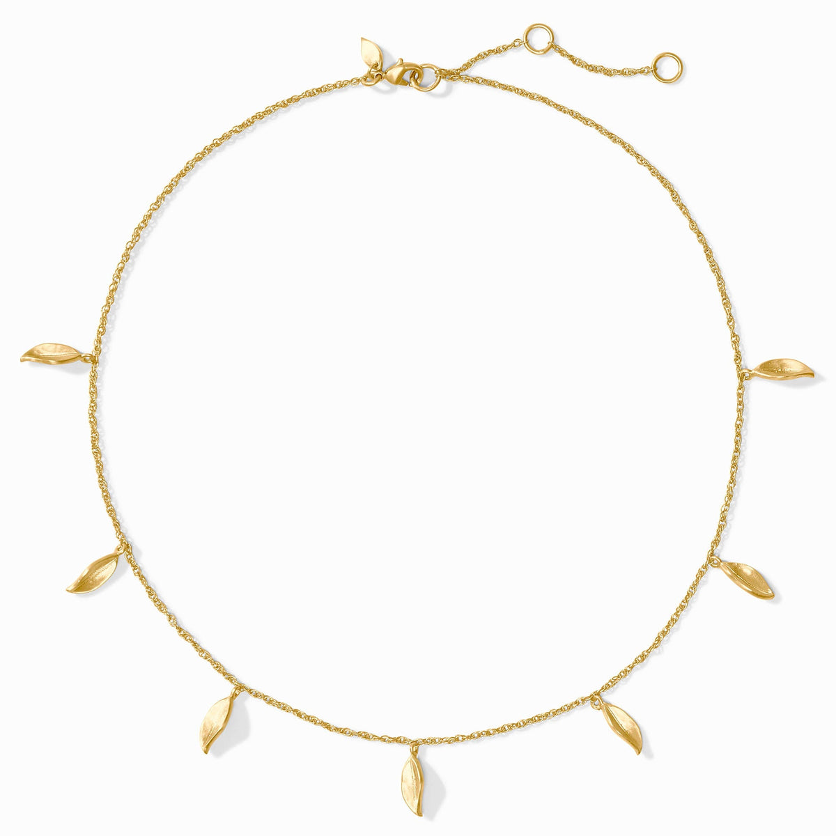 Willow delicate charm necklace with adjustable chain in silver tone featuring a small pendant.