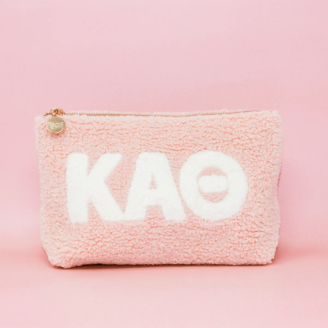 Sorority Teddy Letter Pouch Blush