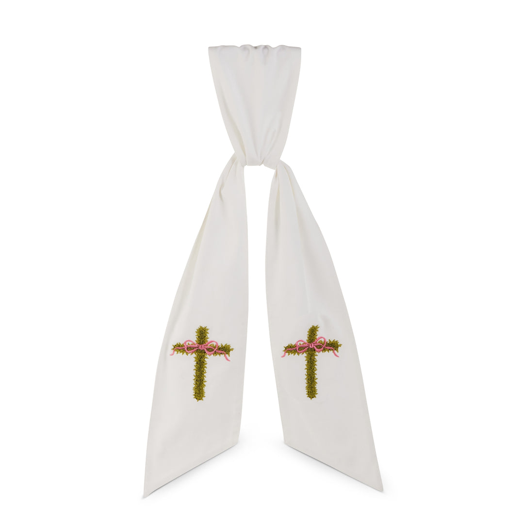 60" Easter Cross Wreath Sash