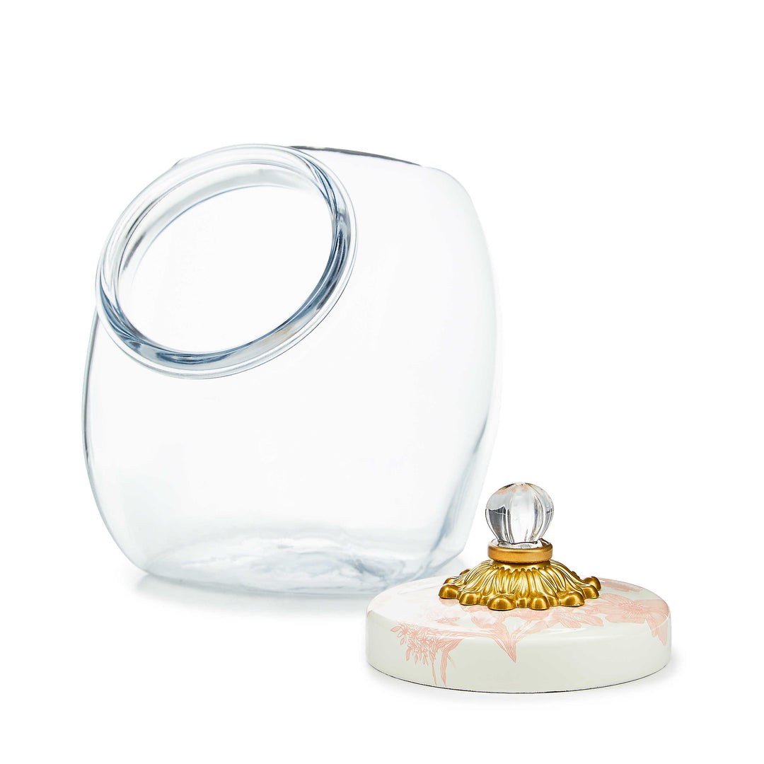Sweets Jar With Rosy English Garden Lid