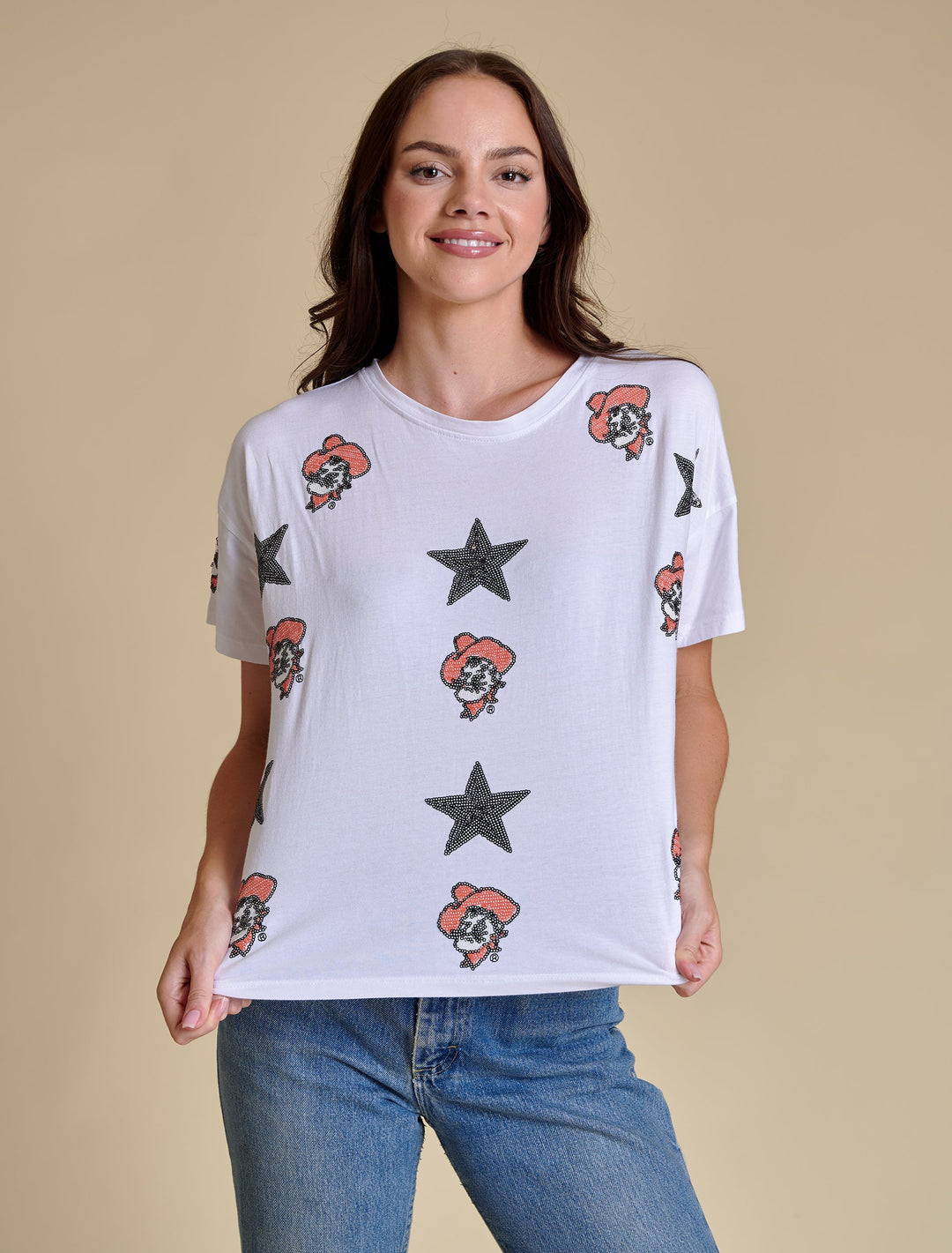The All Over Sequin Boxy Tee
