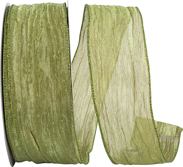 Crushed Mesh Elegance Wired Edge Ribbon