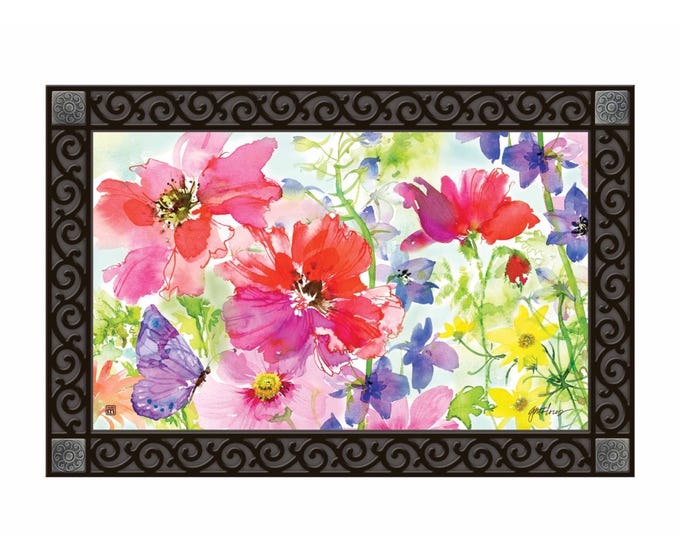 MatMate doormat tray insert with non-slip recycled rubber backing.