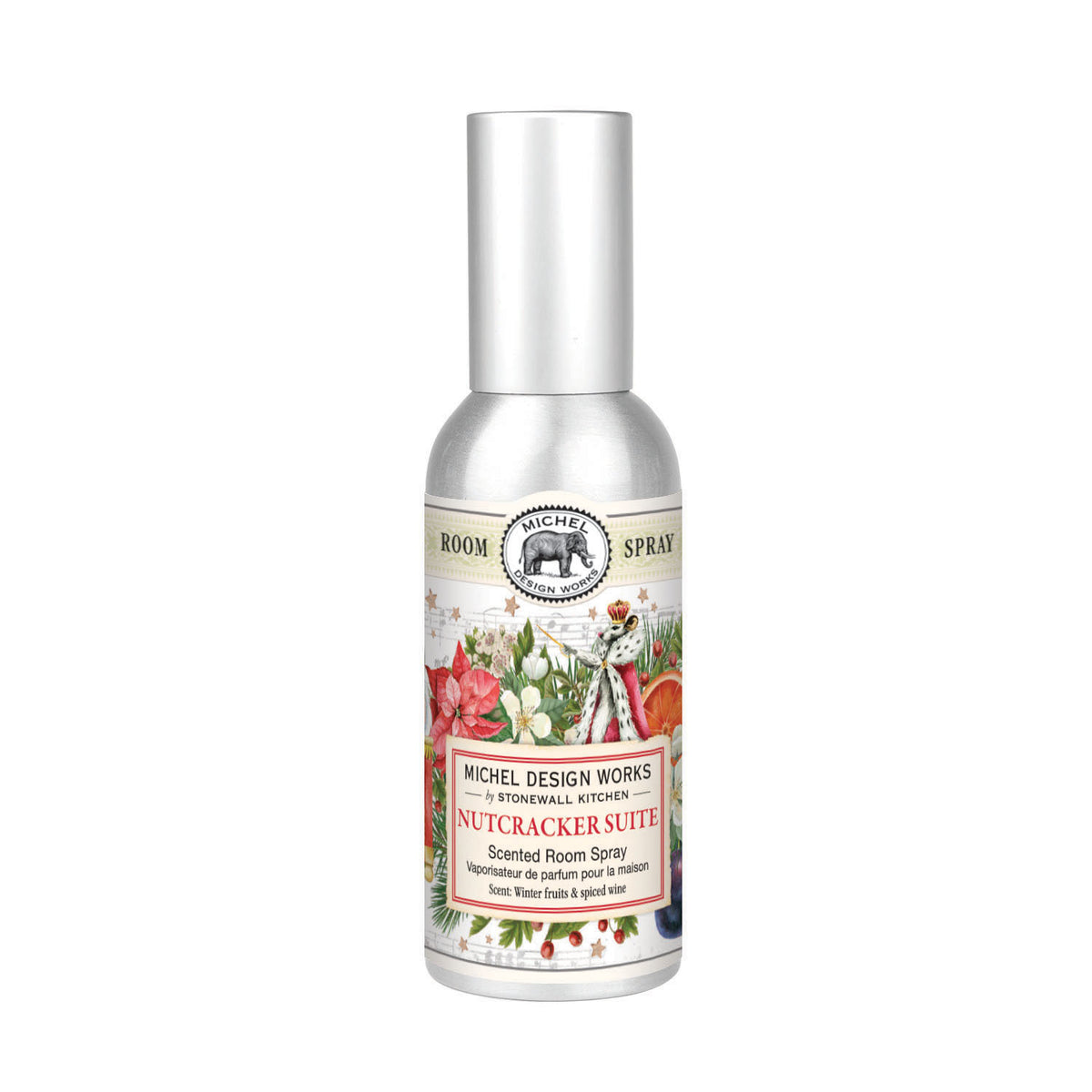 Bottle room spray with clear liquid inside