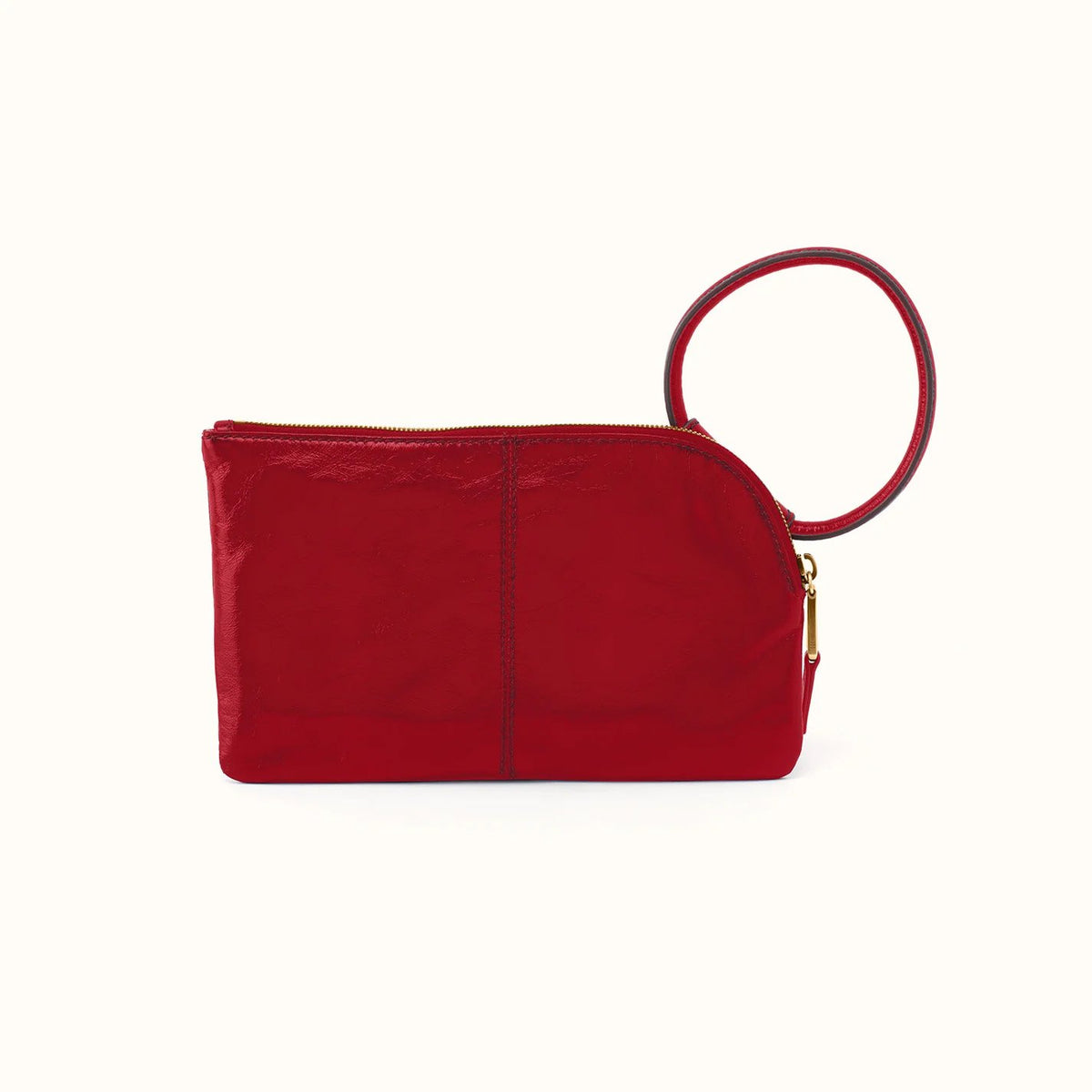 HOBO Sable Wristlet in True Red, detail view