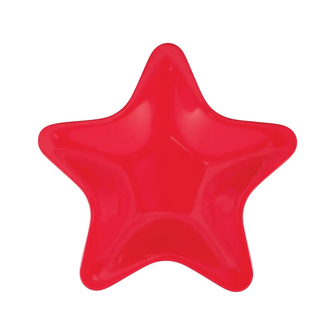 Holiday Red 8" Melamine Star Shape Plate