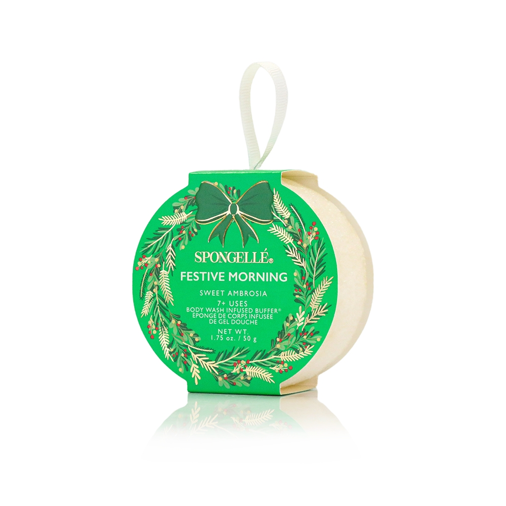 Holiday Wreath Body Buffer Festive Morning