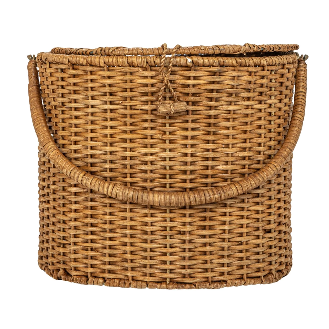 Wicker Picnic Basket with Handles