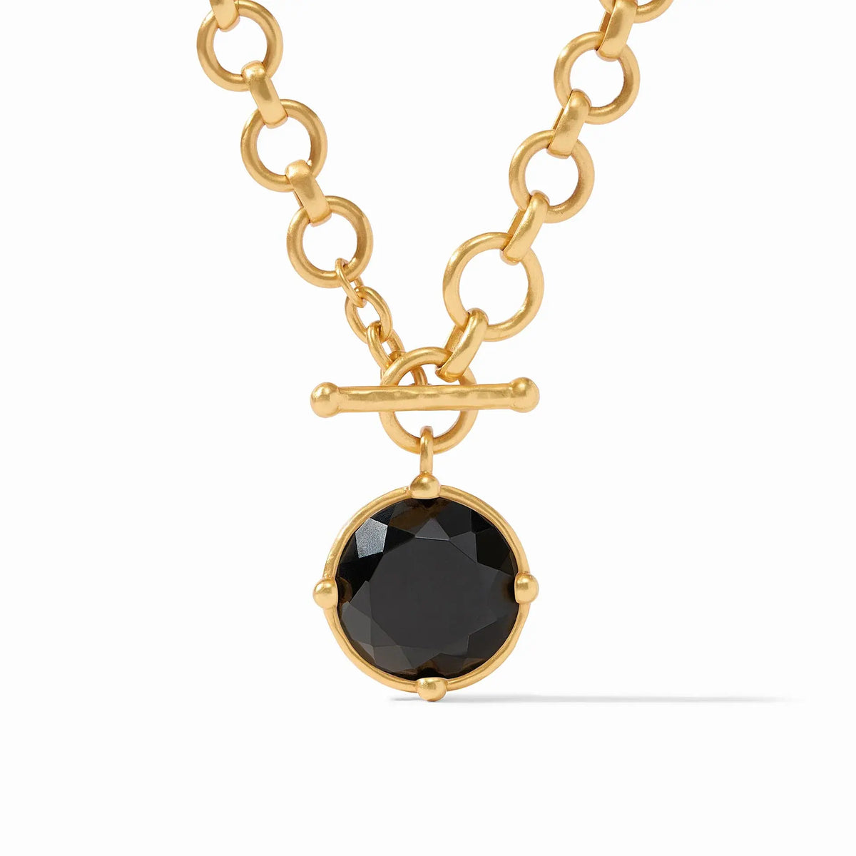Adjustable black obsidian demi necklace featuring a rose-cut stone with beads on one side and a bas-relief bee design.