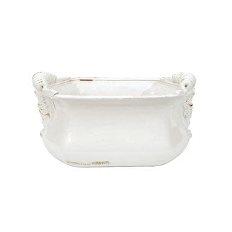 Decorative Terra-cotta Cachepot, White