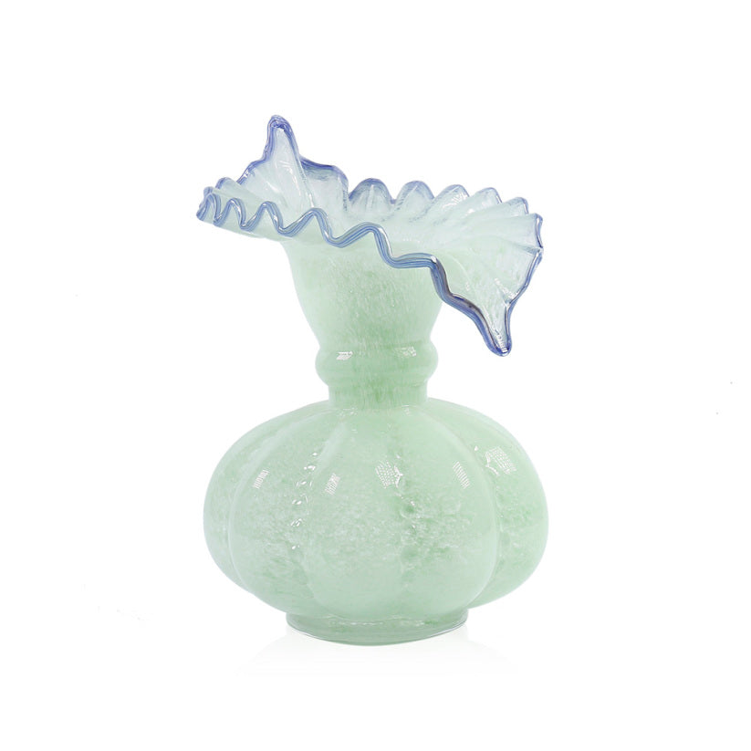 8-inch ceramic Easter vase with a D6H8 inch dimension.