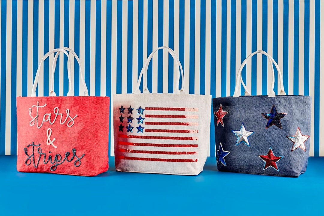 4th Of July Sparkle Tote