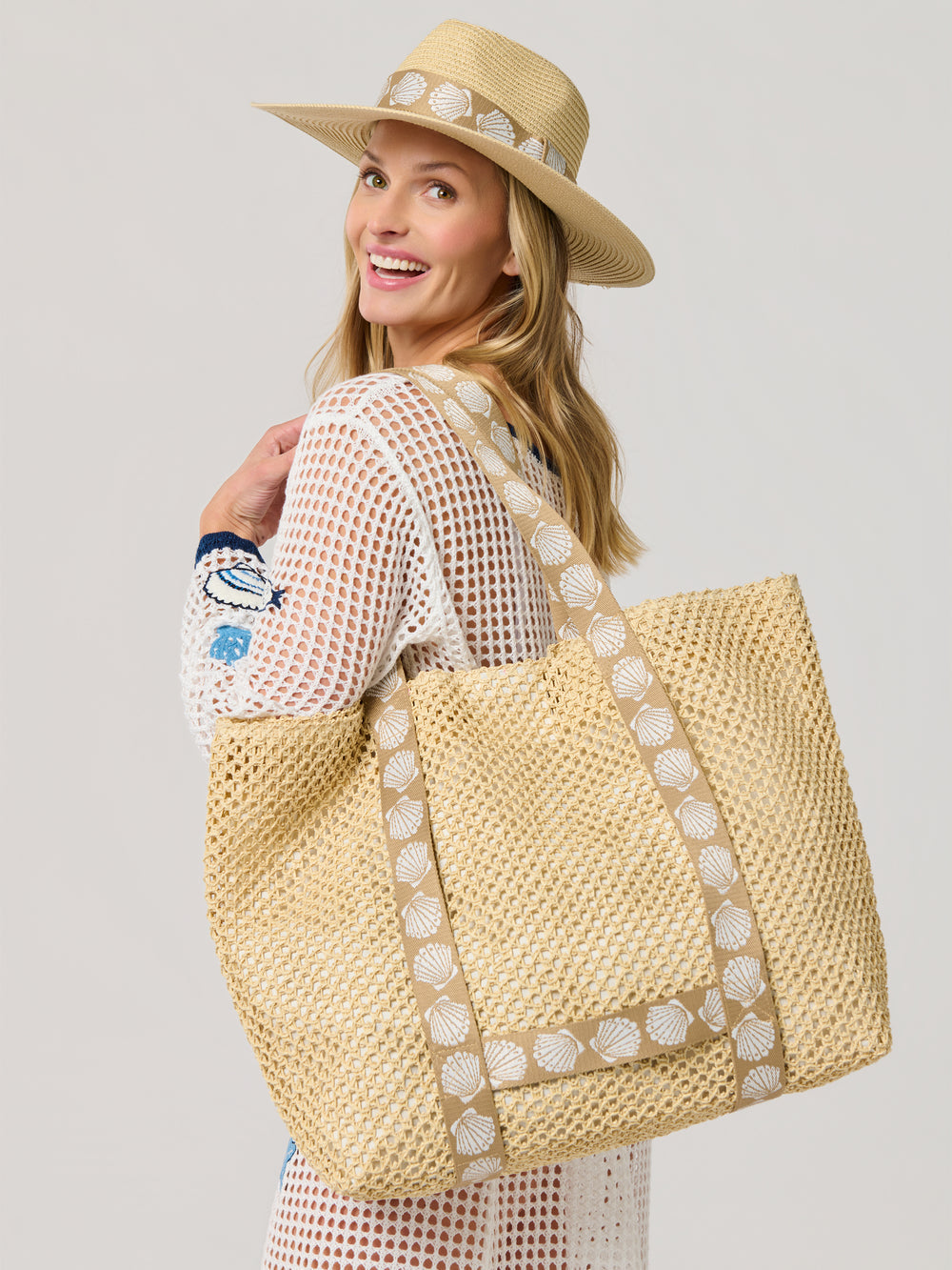 Tote and Hat Set Tan