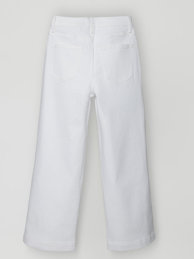Nyla High Rise Patch Pocket Wide Leg Jeans