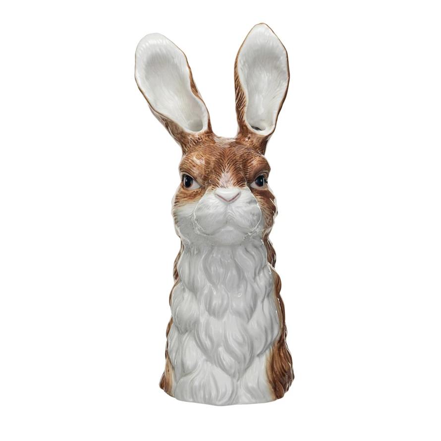 Stoneware Rabbit Vase