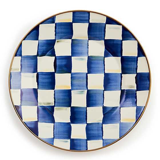 Royal Check Enamel Dinner Plate