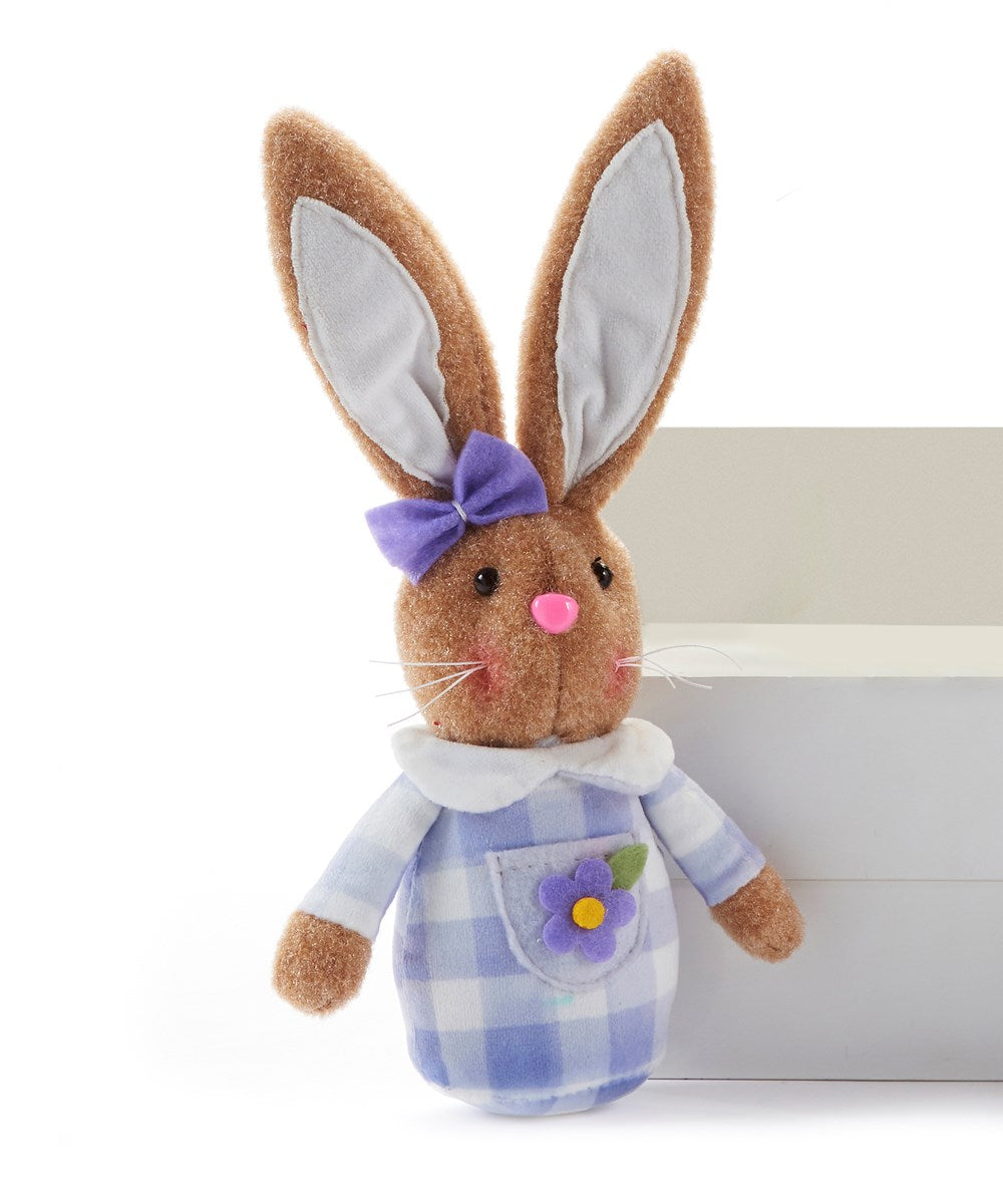 Bean Bag Bunny plush toy made of polyester fabric in a soft brown color with rounded ears and tail.